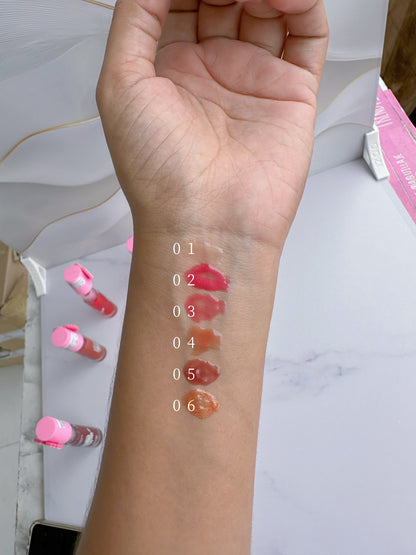 Lip gloss pink corazón nudes p2-e9-c