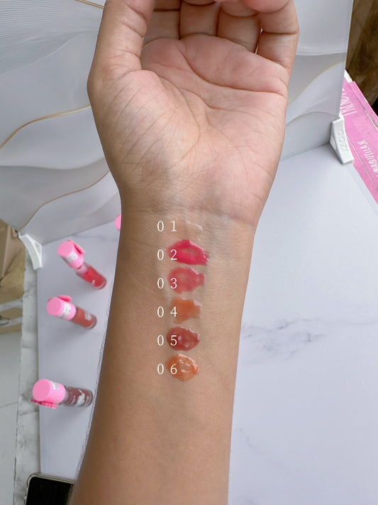 Lip gloss pink corazón nudes p2-e9-c