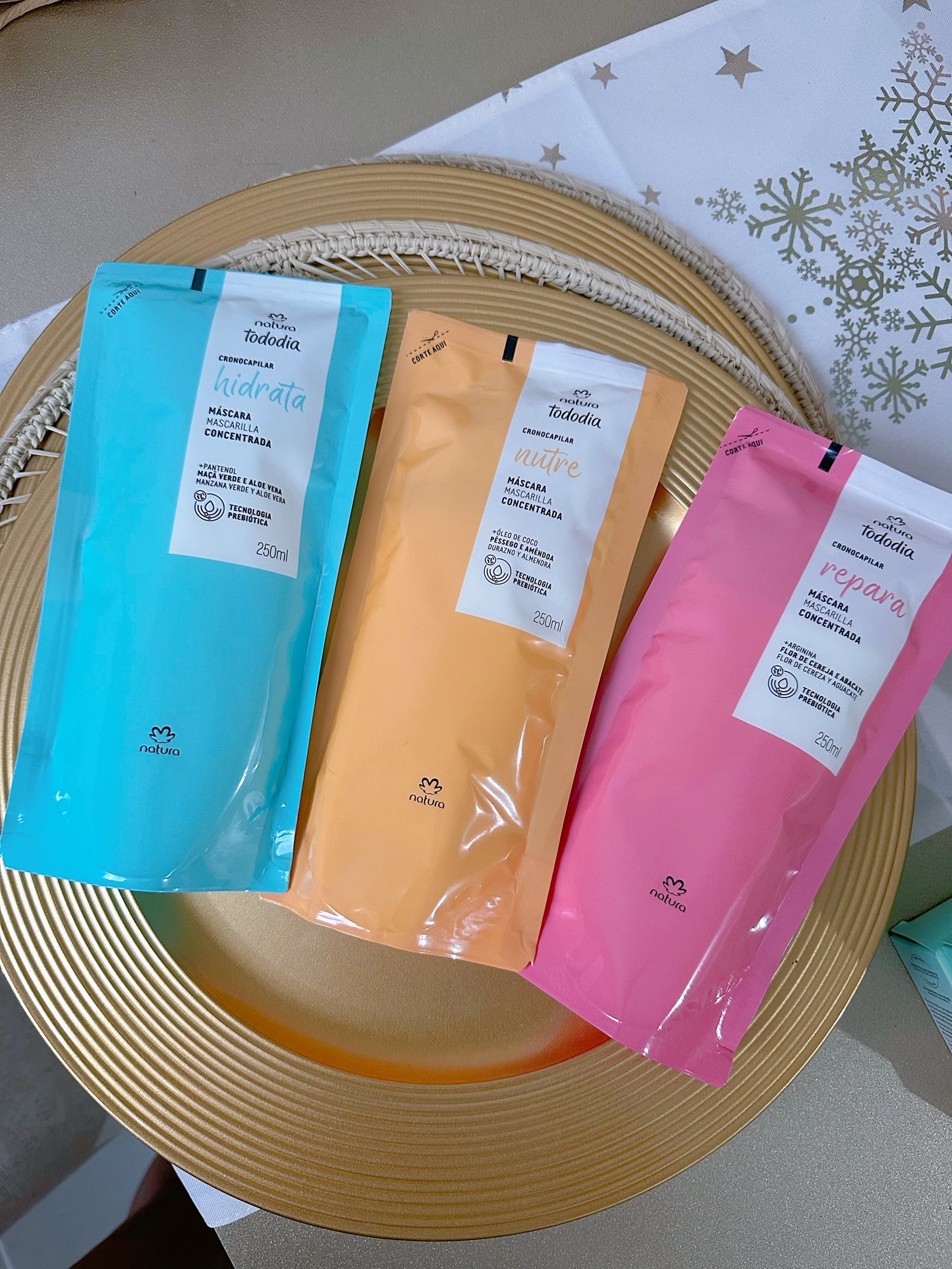 Kit cronograma capilar x3 mascarillas natura (S-E40-7)