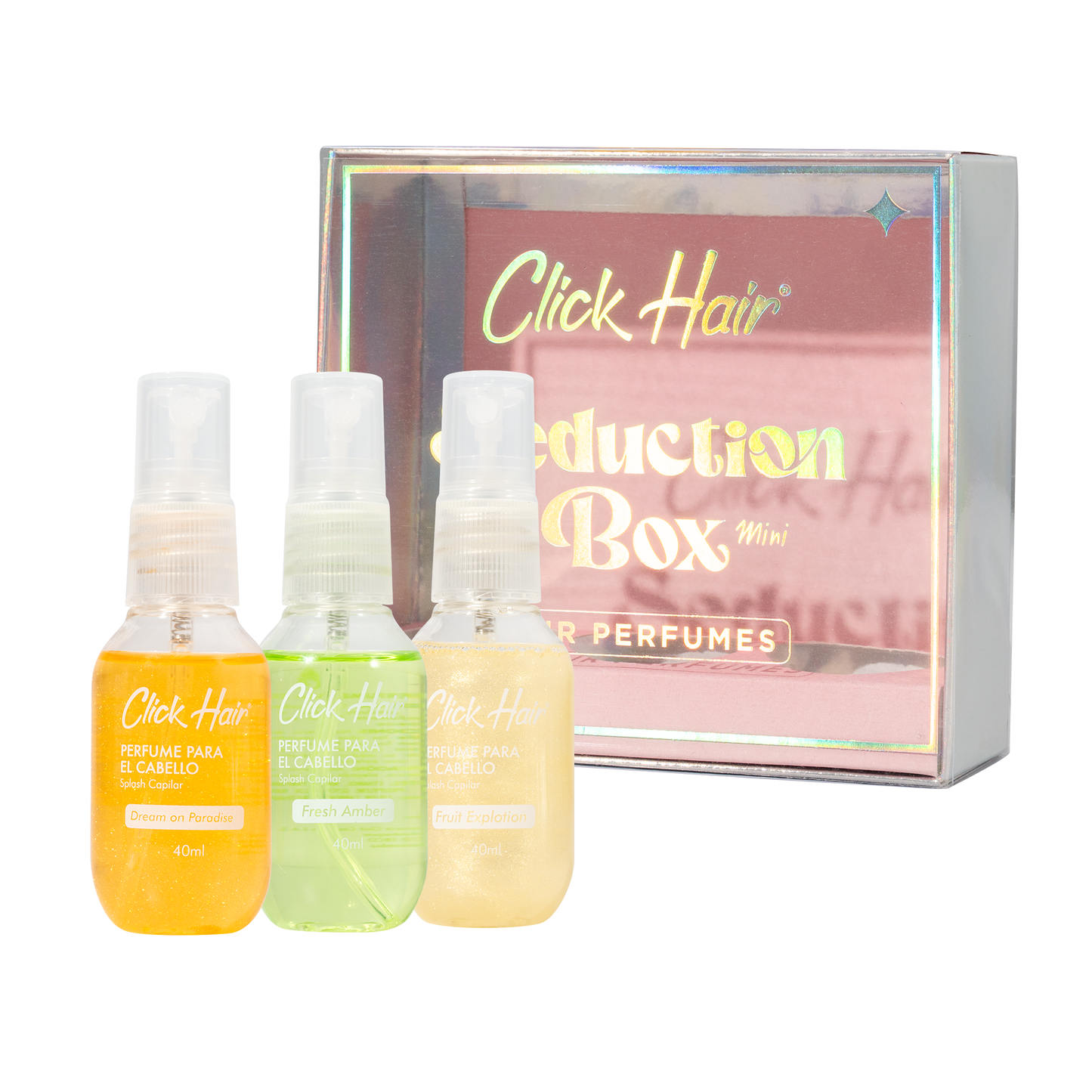 kits perfume minis x3  click hair (S E38 A)