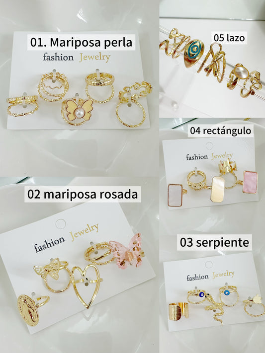 Set de anillos Fantasía  [S-E33-6,7] [33-7]