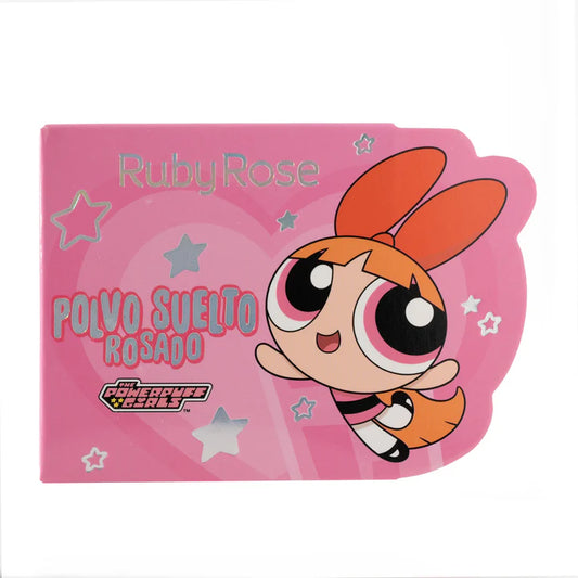 Polvo suelto rosado chica super poderosa RUBY ROSE [S-E30-B]