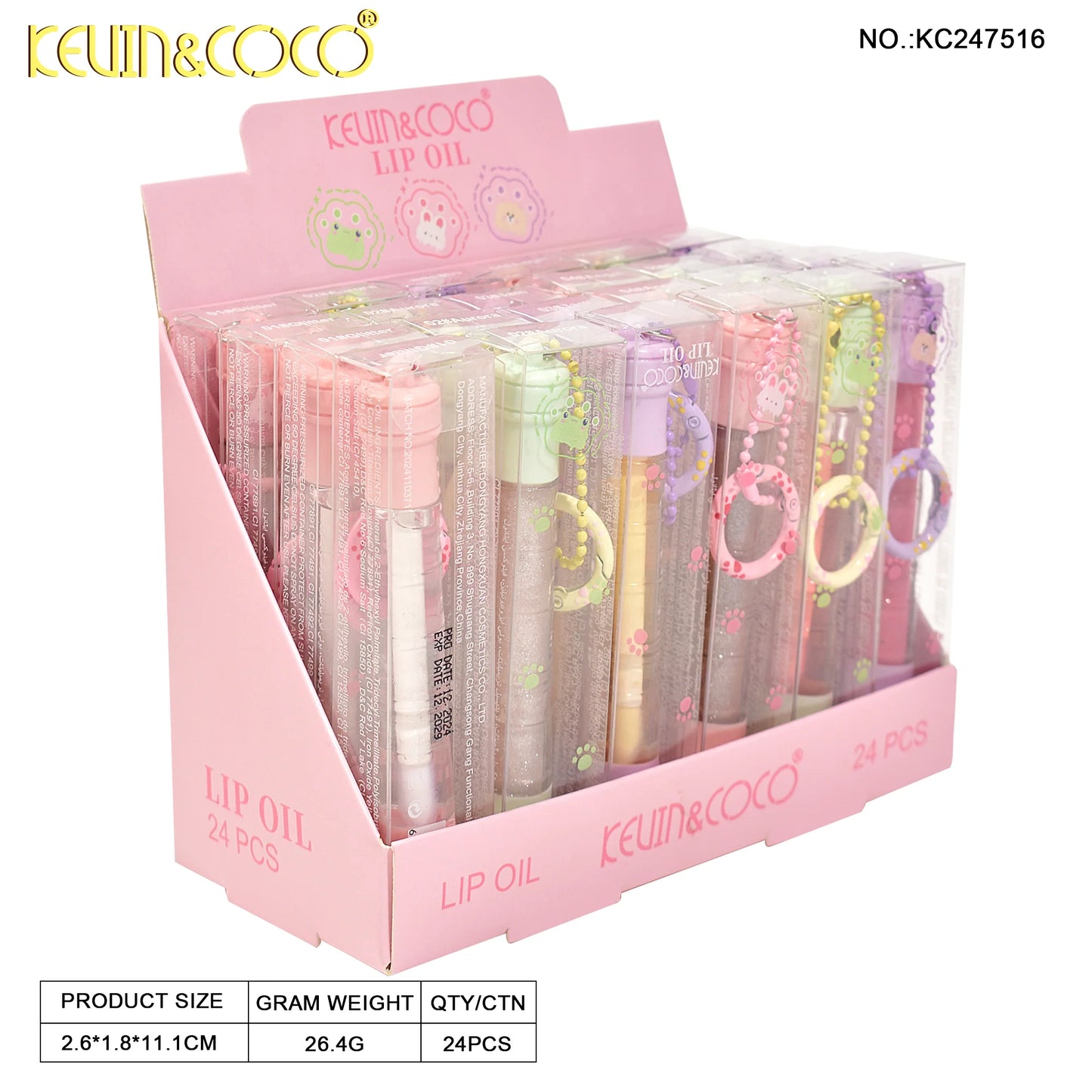 Lip gloss llavero