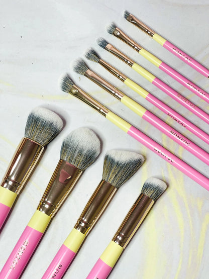 Kit de brochas fluffy x10 LP MONTOC (S-E41-5)