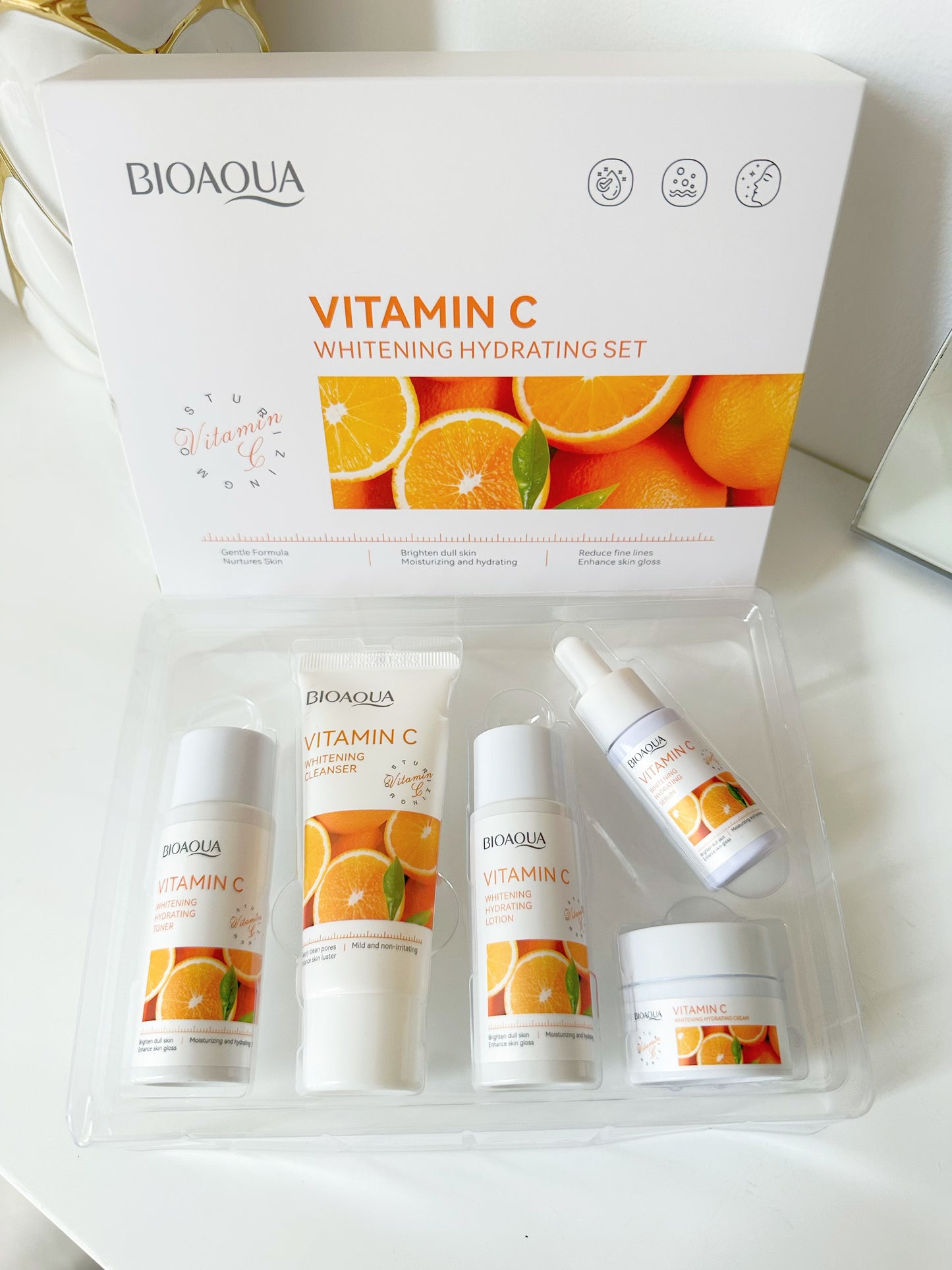 Kit viajero mini vitamina c bioaqua x5