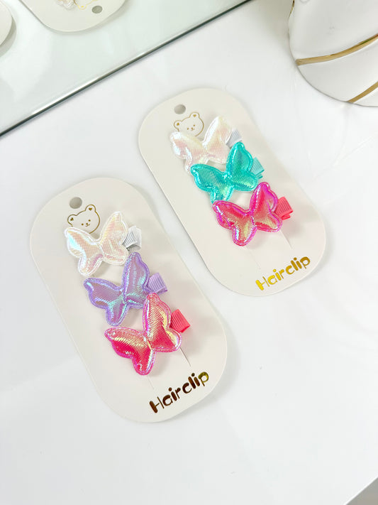 Set x3 pinzas mariposas  [S-E33-1]