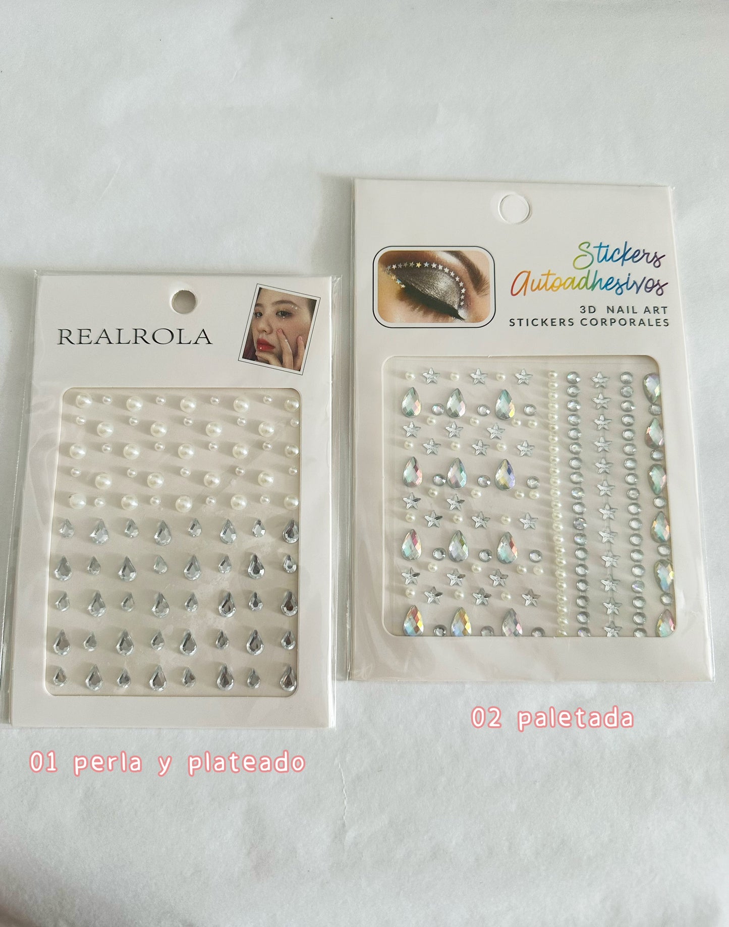 Stikers perla / plateado C/u [S-E24]