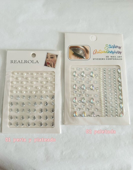 Stikers perla / plateado C/u [S-E24]