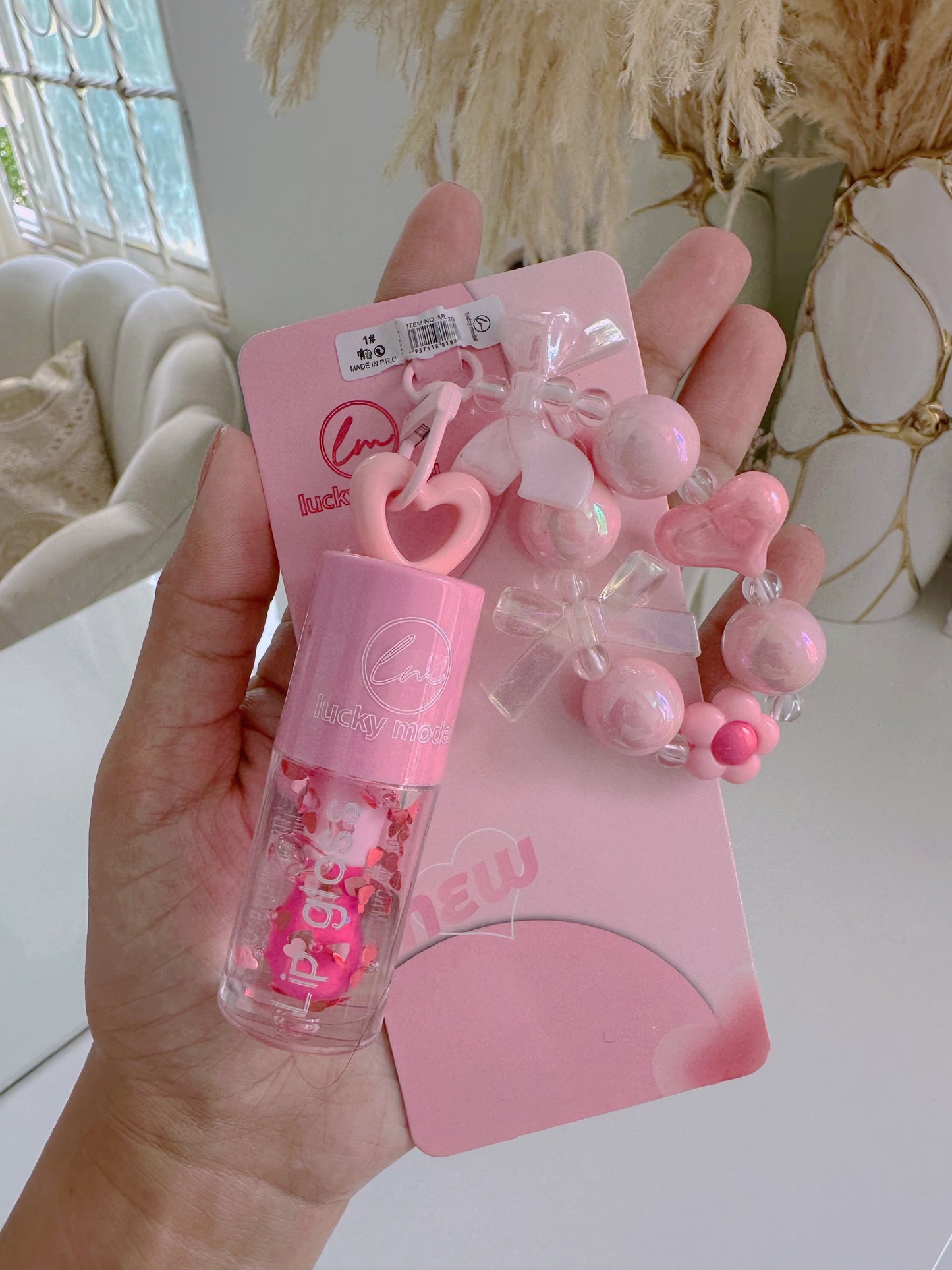 Gloss llavero flor