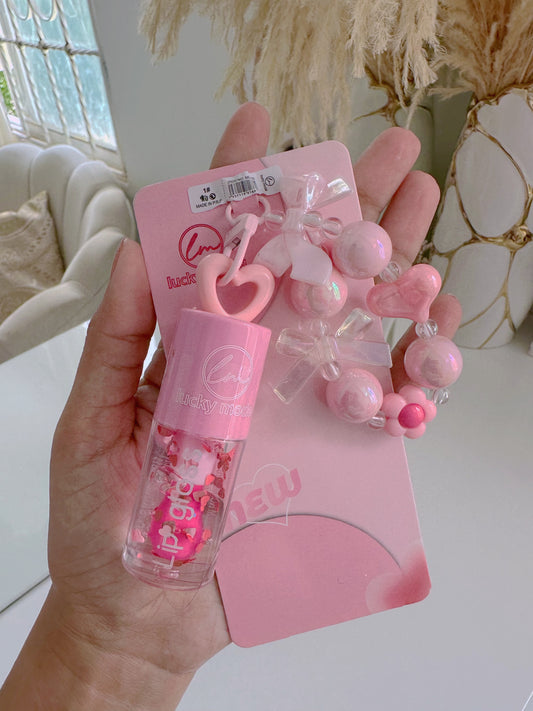 Gloss llavero flor