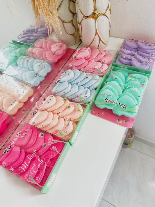 caja x12 borlas en forma de corazon