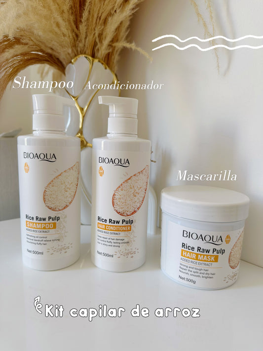 Kit capilar de arroz bioaqua