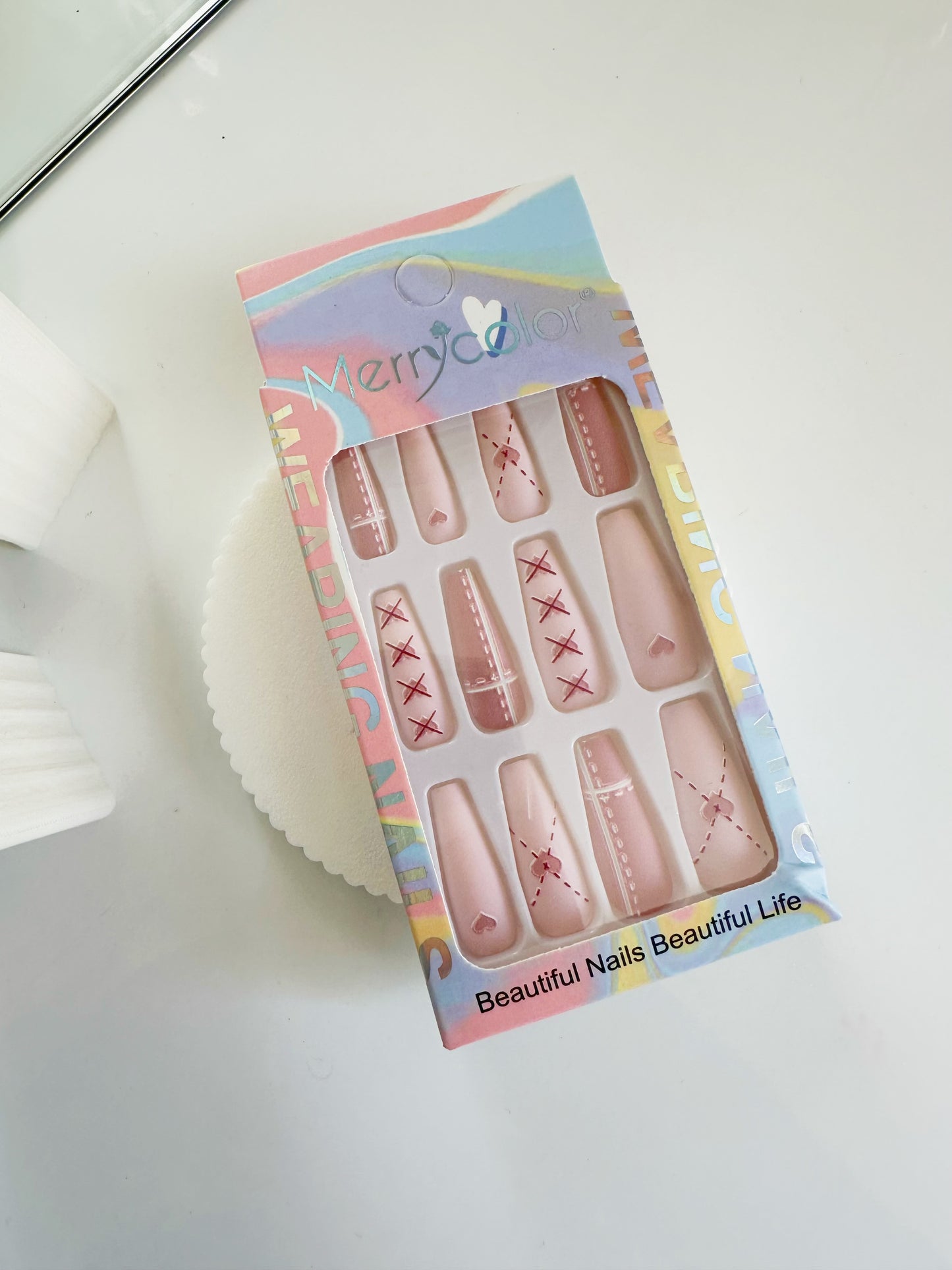 caja de uñas press on ref del 5 al 8 c/u[S-E26-D]