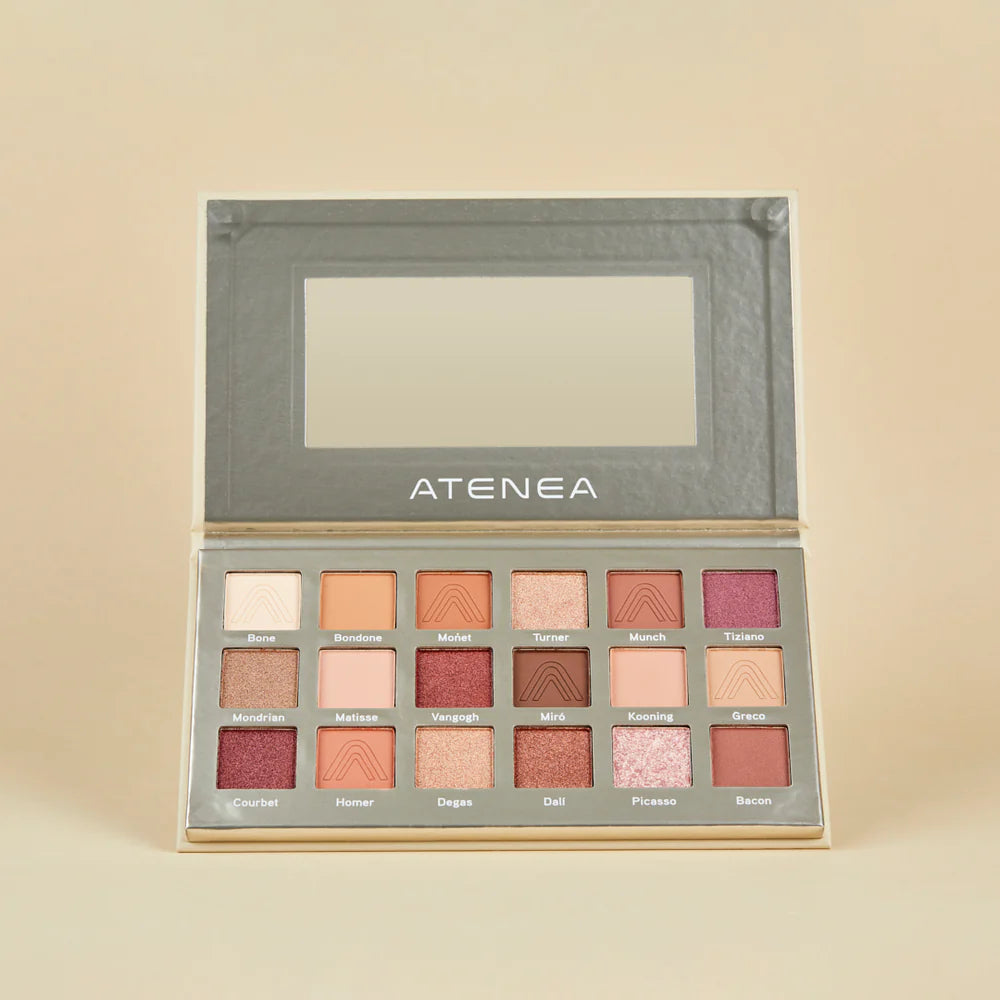 PALETA DE SOMBRAS 18 TONOS ART DECO ATENEA  (p1-E3-F)