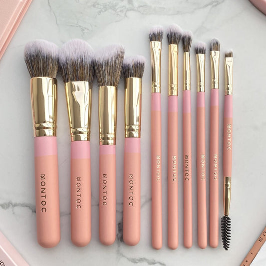 Kit de brochas fluffy x10 LP MONTOC (S-E41-5)