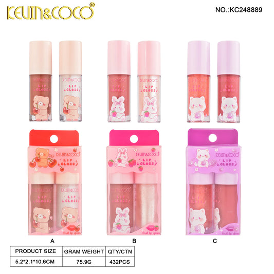 Kit x2 Lip gloss (p1-e2-C)
