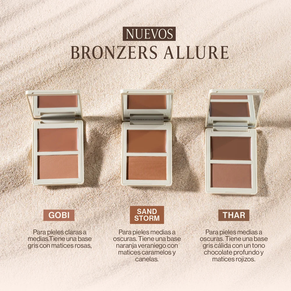 DUO DE CONTORNO - BRONZER ALLURE CREMA Y COMPACTO ATENEA