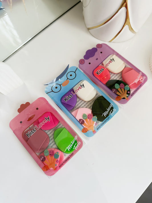 set x4 mini borlas esponjas [S-E28-E]