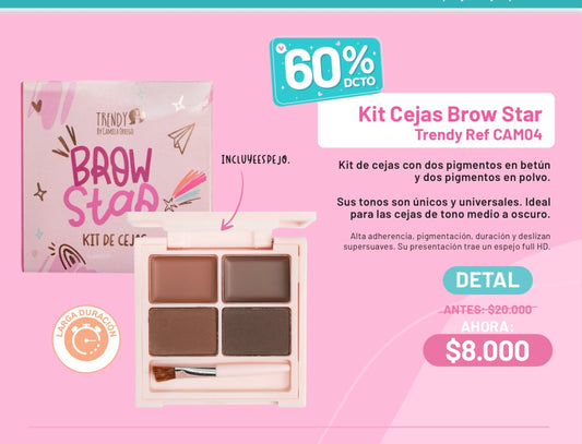 Kit cejas brow Star trendy (S-E36-3)
