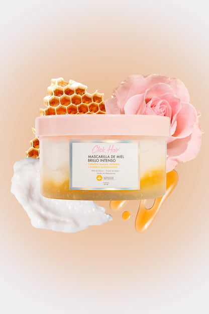 mascarilla miel brillo intenso click hair (S E22 F)