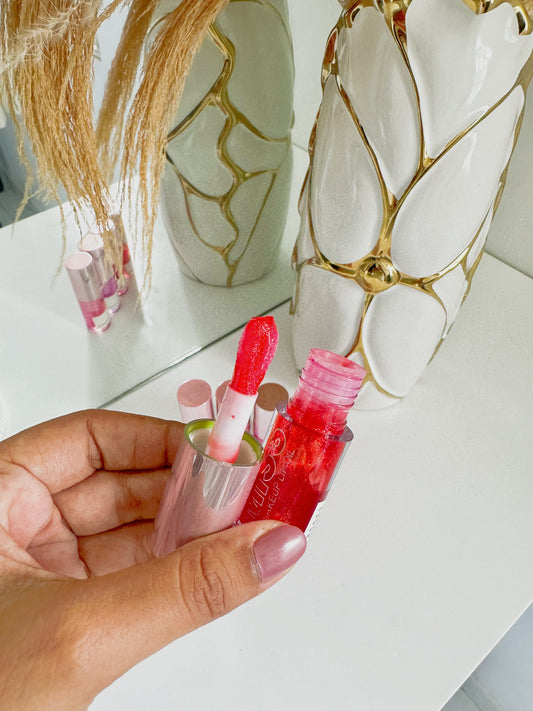 lip oil miis con destellos c/u