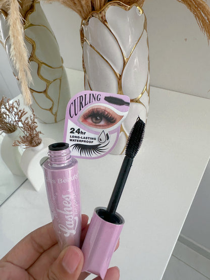 Pestañina pink silver negra volumen (p2-e13-G)