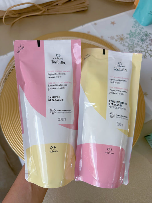 Shampoo y acondicionador reparación natura ((S-E40-7)