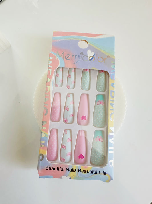 caja de uñas press on ref del 1 al 4 c/u[S-E26-E]