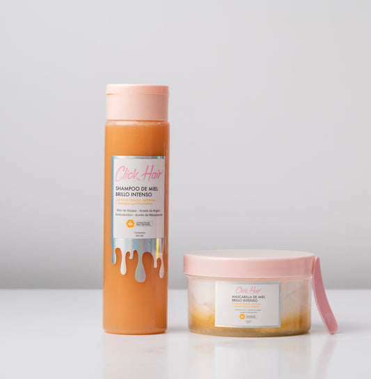 Duo de miel brillo intenso click hair