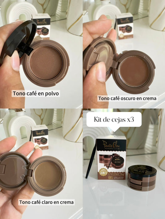 Kit de cejas 3 en 1 paulis (P1-E32-3)