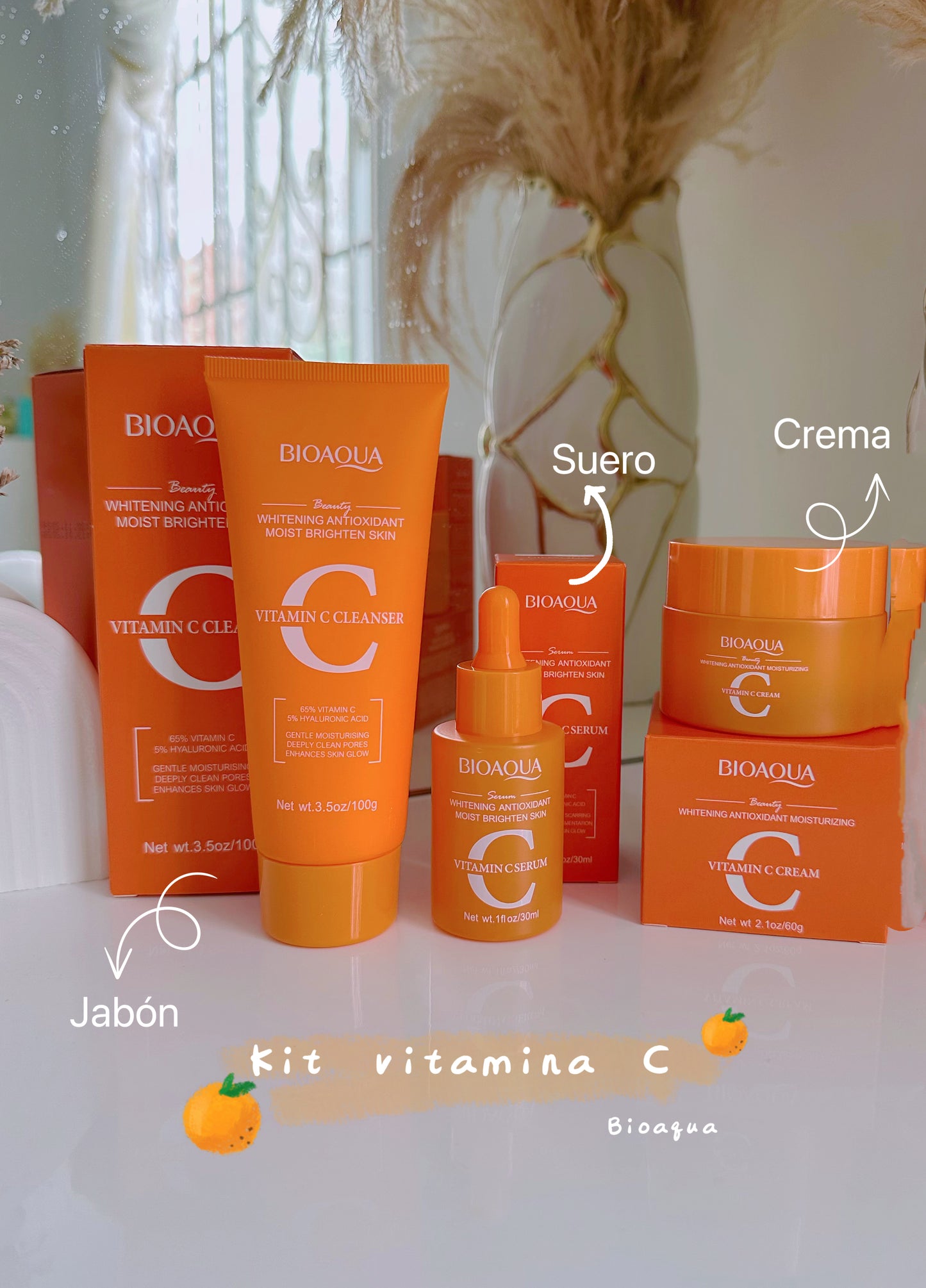 Kit vitamina C naranja + mascarilla velo