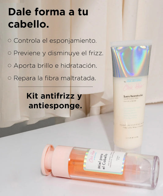 kit anti frizz y anti esponge click hair (S E22 F y S E23 A)