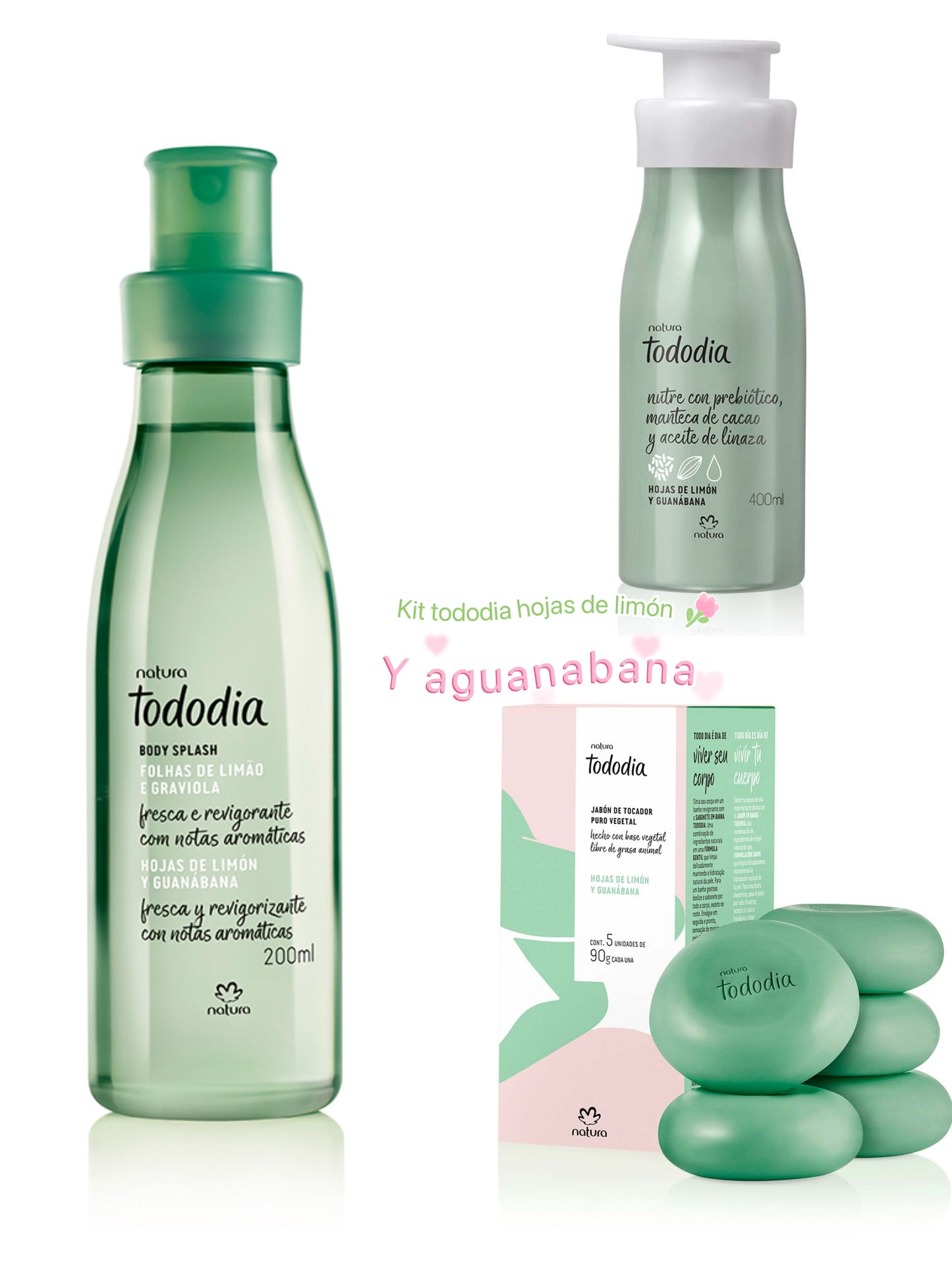kit tododia hoja de limon y guanabana natura
