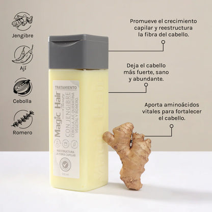 TRATAMIENTO CON JENGIBRE 500ml MAGIC HAIR