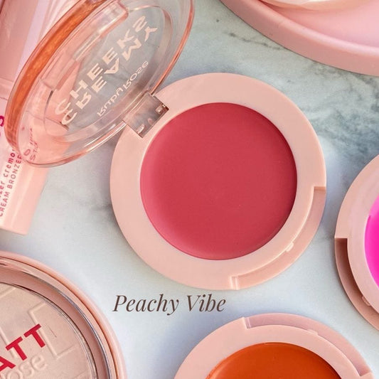 rubor compacto Creamy cheeks peach y vibe RUBY ROSE [S-E27-B]