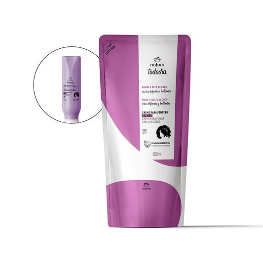 Repuesto crema para peinar cabellos rizados Tododia natura