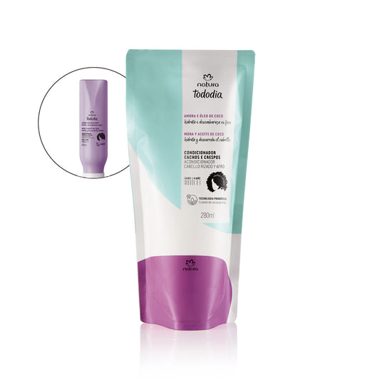 Repuesto acondicionador para rizos y afros Tododia natura