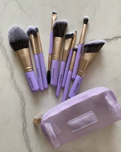 Kit mini brochas viajero purple sol MONTOC  S-E27-E