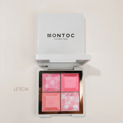 Paleta Bronzer, iluminador y Rubor Light Set Montoc (S-E28- C