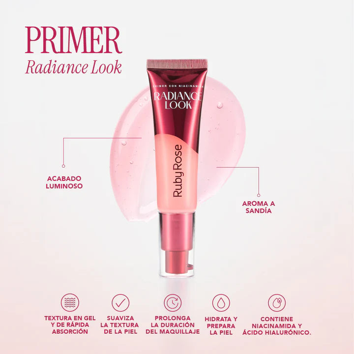 PRIMER FACIAL RADIANCE LOOK RUBY ROSE (S-E28-B)