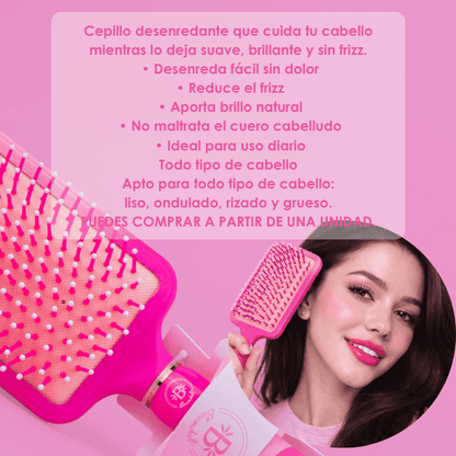 Cepillo pink cuadrado Bloomshell