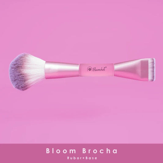 Bloom brocha rubor+base BLOOMSHELL