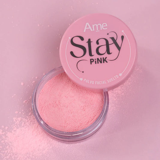 POLVO FACIAL ROSADO AME STAY PINK (S-E25-E)